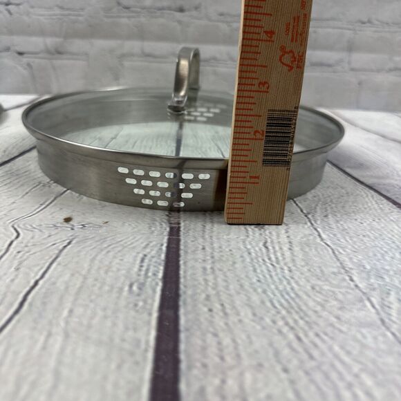 Calphalon Strainer Lid Vented Glass Stainless Steel 9.5”‎ - Picture 7 of 7